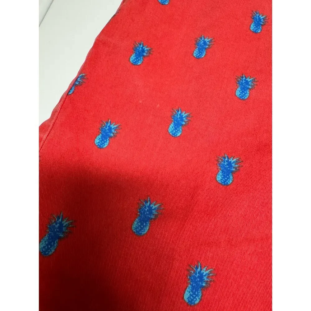 5/$35‎   The Children's Place Boys Shorts Sz 6 Red Blue Pineapples Faded Preppy